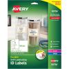 imageAvery 00756 Easy Align SelfLaminating ID Labels LaserInkjet 2 1516 x 3 516 White Pack of 1002516 x 3516