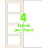 imageAvery 00756 Easy Align SelfLaminating ID Labels LaserInkjet 2 1516 x 3 516 White Pack of 1002516 x 3516