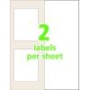 imageAvery 00756 Easy Align SelfLaminating ID Labels LaserInkjet 2 1516 x 3 516 White Pack of 100312 x 412