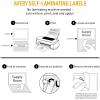 imageAvery 00756 Easy Align SelfLaminating ID Labels LaserInkjet 2 1516 x 3 516 White Pack of 1005 x 712