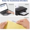 imageAvery Big Tab Insertable Dividers for 3 Ring Binders 5Tab Sets Buff Paper Clear Tabs 6 Binder Divider Sets 26177