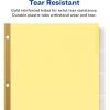 imageAvery Big Tab Insertable Dividers for 3 Ring Binders 5Tab Sets Buff Paper Clear Tabs 6 Binder Divider Sets 26177