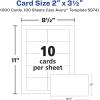 imageAvery Clean Edge Printable Business Cards with Sure Feed Technology 2quot x 35quot White 1000 Blank Cards for Laser Printers 5874Clean Edge