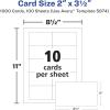 imageAvery Clean Edge Printable Business Cards with Sure Feed Technology 2quot x 35quot White 1000 Blank Cards for Laser Printers 5874Clean Edge