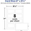 imageAvery Clean Edge Printable Business Cards with Sure Feed Technology 2quot x 35quot White 160 Blank Cards for Inkjet Printers 8869160 Cards Pack of 5
