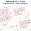 imageAvery Clean Edge Printable Business Cards with Sure Feed Technology 2quot x 35quot White Linen Textured 200 Blank Cards for Inkjet Printers 08873Ivory