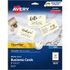 imageAvery Clean Edge Printable Business Cards with Sure Feed Technology 2quot x 35quot White Linen Textured 200 Blank Cards for Inkjet Printers 08873Ivory