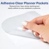 imageAvery Corner Pockets 6quot x 6quot Translucent Files for Planners and Notebooks Adhesive 2 Total 73715