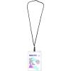 imageAvery Customizable Name Badges 6quot x 425quot LaserInkjet Printable Inserts Including Tickets 25 Vertical Name Tag Holders Includes Lanyards 852025