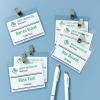 imageAvery Customizable Name Badges Clip Style 3quot x 4quot Clear Name Tag Holders White LaserInkjet Printable Inserts 50 Total 7453640
