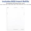 imageAvery Customizable Name Badges Clip Style 3quot x 4quot Clear Name Tag Holders White LaserInkjet Printable Inserts 50 Total 74536600