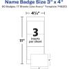 imageAvery Customizable Name Badges Includes Cords 3quot x 4quot LaserInkjet Printable Inserts 100 Name Tag Holders per Pack 500 Total 5 Packs of 7445950