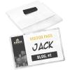 imageAvery Customizable Name Badges Magnet Style 3quot x 4quot Clear Name Tag Holders White LaserInkjet Printable Inserts 48 Total 8781One Size
