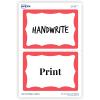 imageAvery Customizable Name Tags 213quot x 338quot White with Blue Border 6 Packs of 100 600 Removable Name Badges Total 44144Red