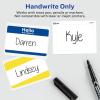 imageAvery Customizable Name Tags Hello My Name is 213quot x 338quot White Blue Border Removable Adhesive NonPrintable 25 Total 617525 Count Pack of 1