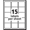 imageAvery Durable White Cover Up ID Labels for Laser Printers 0625quot x 3quot Pack of 1600 65772 x 258