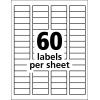 imageAvery Durable White Cover Up ID Labels for Laser Printers 0625quot x 3quot Pack of 1600 657723 x 134