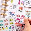 imageAvery Fitness Planner Stickers Pack 30 Sheets Health and Fitness 1362 Stickers for Your Planner Journal or Calendar 6787