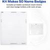 imageAvery Hanging Style LaserInkjet Name Badge Kit 3quot x 4quot Clear Holders with White Inserts 100Box 74459