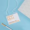 imageAvery Hanging Style LaserInkjet Name Badge Kit 3quot x 4quot Clear Holders with White Inserts 100Box 74459