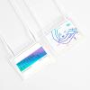 imageAvery Hanging Style LaserInkjet Name Badge Kit 3quot x 4quot Clear Holders with White Inserts 100Box 74459