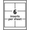 imageAvery Hanging Style LaserInkjet Name Badge Kit 3quot x 4quot Clear Holders with White Inserts 100Box 74459