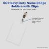 imageAvery Heavy Duty Badge Holders 3quot x 4quot 100 Horizontal ID Badge Holders with Clips 292350