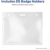 imageAvery Heavy Duty Badge Holders 3quot x 4quot 25 Horizontal ID Badge Holders 7447125 Pack of 12