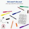 imageAvery MarksALot Permanent Markers Ultra Fine Tip Water and Wear Resistant 3 Black Markers 09230Assorted