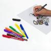 imageAvery MarksALot Permanent Markers Ultra Fine Tip Water and Wear Resistant 3 Black Markers 09230Assorted