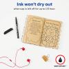 imageAvery MarksALot Permanent Markers Ultra Fine Tip Water and Wear Resistant 3 Black Markers 09230Black