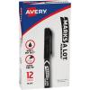 imageAvery MarksALot Permanent Markers Ultra Fine Tip Water and Wear Resistant 3 Black Markers 09230Black