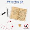 imageAvery MarksALot Permanent Markers Ultra Fine Tip Water and Wear Resistant 3 Black Markers 09230Black