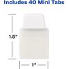 imageAvery Mini Ultra Tabs 1quot x 15quot 2Side Writable White 40 Repositionable Tabs 747881 x 15 Pack of 2