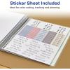imageAvery Planner Undated 12Month Planner with Monthly Title Stickers 825quot x 975quot Weekly Spread Sage Harmony Design 29876