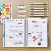 imageAvery Planner Undated 12Month Planner with Monthly Title Stickers 825quot x 975quot Weekly Spread Sage Harmony Design 29876