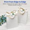 imageAvery Printable Blank Scallop Round Gift Tags with Sure Feed 25quot Diameter Textured White 90 Customizable Tags 8051190 Tags