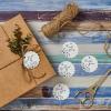 imageAvery Printable Blank Scallop Round Gift Tags with Sure Feed 25quot Diameter Textured White 90 Customizable Tags 8051190 Tags Pack of 5