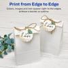 imageAvery Printable Blank Scallop Round Gift Tags with Sure Feed 25quot Diameter Textured White 90 Customizable Tags 8051190 Tags Pack of 5