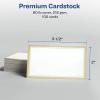 imageAvery Printable Business Cards with Sure Feed Technology 2quot x 35quot White 250 Blank Business Cards Inkjet Printer Paper 08371Metallic Gold Border