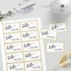 imageAvery Printable Business Cards with Sure Feed Technology 2quot x 35quot White 250 Blank Business Cards Inkjet Printer Paper 08371Metallic Gold Border