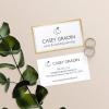 imageAvery Printable Business Cards with Sure Feed Technology 2quot x 35quot White 250 Blank Business Cards Inkjet Printer Paper 08371Metallic Gold Border