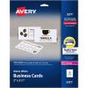 imageAvery Printable Business Cards with Sure Feed Technology 2quot x 35quot White 250 Blank Cards for Laser Printers 053710