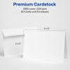 imageAvery Printable Greeting Cards HalfFold 55quot x 85quot Matte White 20 Blank Cards with Envelopes 3265One Size Pack of 6