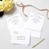 imageAvery Printable Greeting Cards HalfFold 55quot x 85quot Textured White 30 Blank Cards with Envelopes 3378Metallic Gold Border