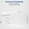 imageAvery Printable Greeting Cards with Envelopes HalfFold 55quot x 85quot Matte White 30 Blank Greeting Cards for Inkjet Printers 0831630 cards