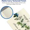 imageAvery Printable Place Cards with Sure Feed Technology 1716quot x 334quot Textured Ivory 150 Blank Tent Cards for Laser or Inkjet Printers 5012Textured Ivory