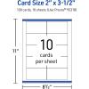imageAvery Printable Rectangle Business Cards Sure Feed Technology 2quot x 312quot Glossy White Cardstock PrintToTheEdge LaserInkjet Printable 100 Total100 cards