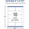 imageAvery Printable Rectangle Business Cards Sure Feed Technology 2quot x 312quot Glossy White Cardstock PrintToTheEdge LaserInkjet Printable 100 Total250 cards