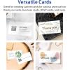 imageAvery Printable Rectangle Business Cards Sure Feed Technology 2quot x 312quot Glossy White Cardstock PrintToTheEdge LaserInkjet Printable 100 Total500 cards